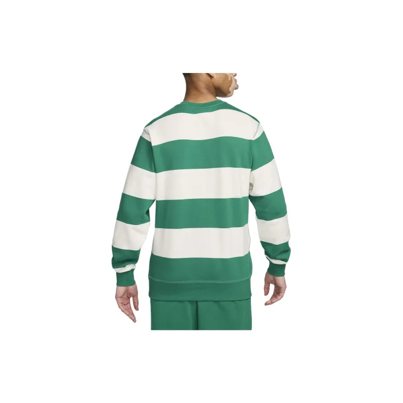 Nike Club Fleece Men's Striped Heavyweight French Terry Crew-1