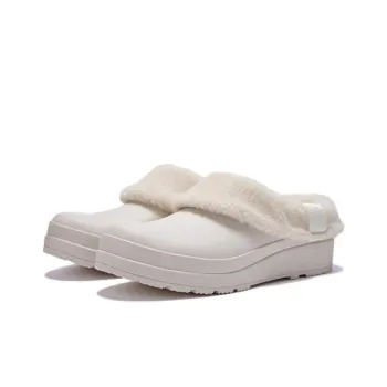 HUNTER Wrap toe Slippers Women's White