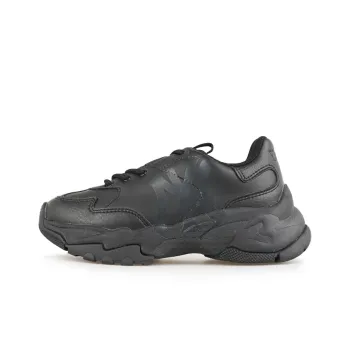 MLB Big Ball Chunky Cushioning, Slip Resistant, Lightweight, Height Enhancing Low Top Chunky Sneakers Unisex Black