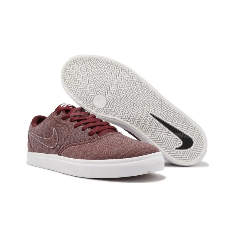 Nike Sb Check Solar Canvas Premium Dark Team Red-3