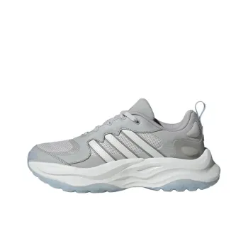 Adidas Maxxwavy Cushioning Anti Slip And Wear Resistant Low Top Chunky Sneakers Unisex White Gray