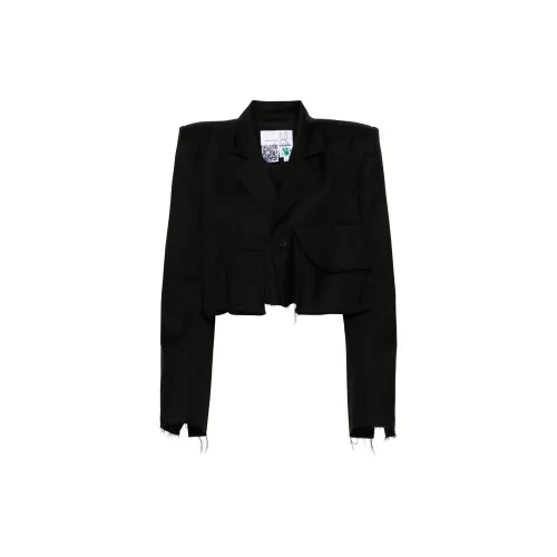 NATASHA ZINKO Cropped Wool Blazer