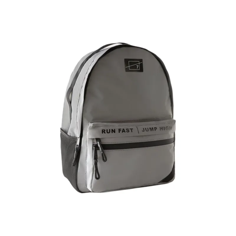 ZARA Polyurethane Backpack Regular Women's Gray-2