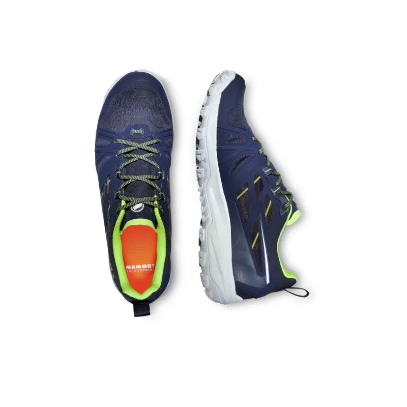 MAMMUT Saentis Cushioning, Slip Resistant, And Abrasion Resistant Low Top Outdoor Shoes Men's Black Orange-8