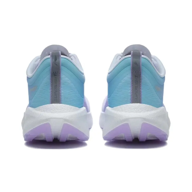 LiNing Super Light 19 Cushioning Anti Slip And Wear Resistant Low Top Running Shoes Men's Purple Blue-4