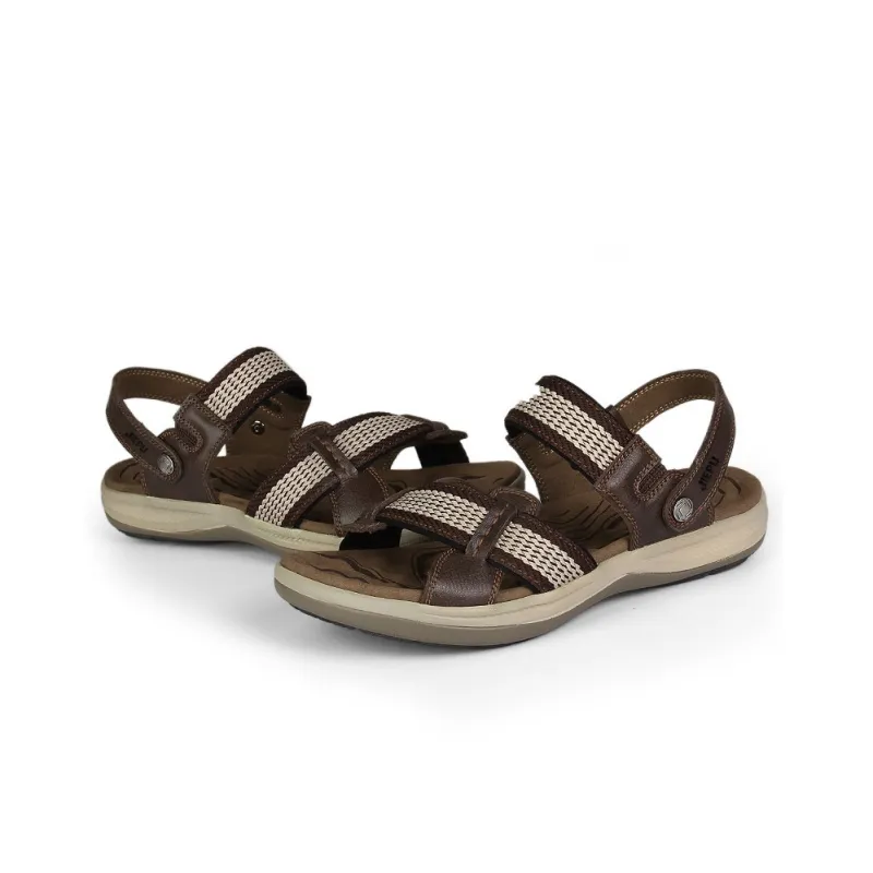 JIEPU Beach Sandals Unisex Black/Brown/Khaki-5