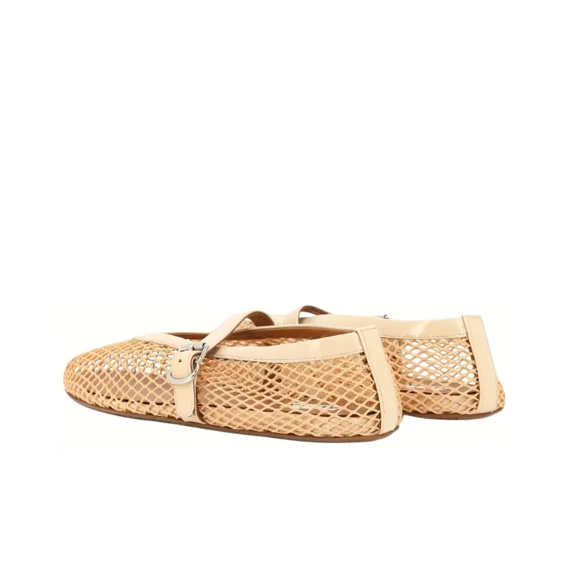 Alaia Casual Single Shoes Women's Beige-2