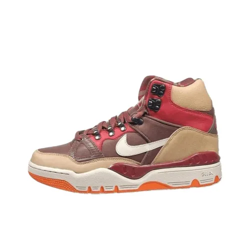 Nike Air Force 3 Skateboard Shoes Men High-Top Beige Red Brown