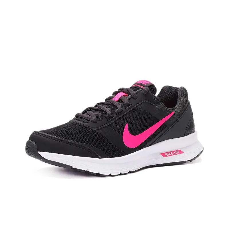 Nike Air Relentless 5 Cushioning, Wear Resistant Low Top Running Shoes Women's Black Pink-0