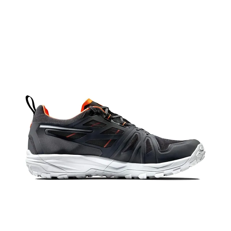 MAMMUT Saentis Cushioning, Slip Resistant, And Abrasion Resistant Low Top Outdoor Shoes Men's Black Orange-1