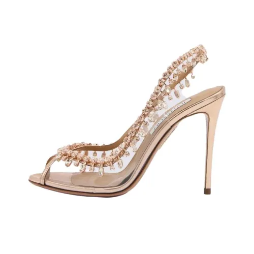 AQUAZZURA Crystal-embellished Slingback Sandals