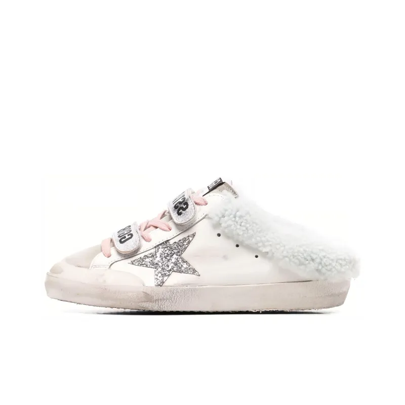 Golden Goose Super Star Sabot Closed Toe Slippers Women's White-0
