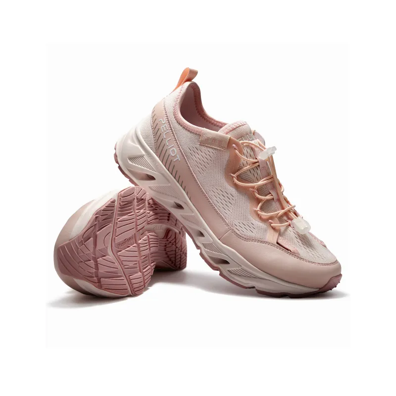 PELLIOT Outdoor Shoes Unisex Low Top [Men's]Obsidian Black/Beige Camel[Women's]Rose Pink/Obsidian Black/Beige Camel-13