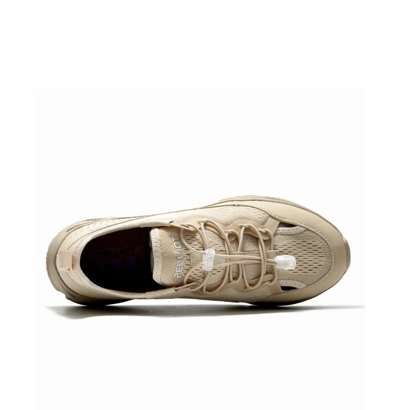PELLIOT Outdoor Shoes Unisex Low Top [Men's]Obsidian Black/Beige Camel[Women's]Rose Pink/Obsidian Black/Beige Camel-6