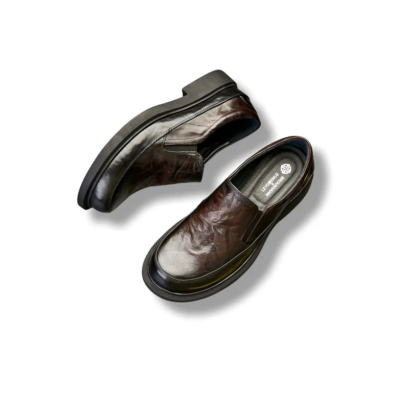 Brounvanm Casual Shoes Men's Black & Coffee-4