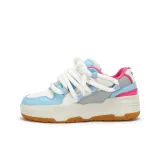 White Blue Peach Pink