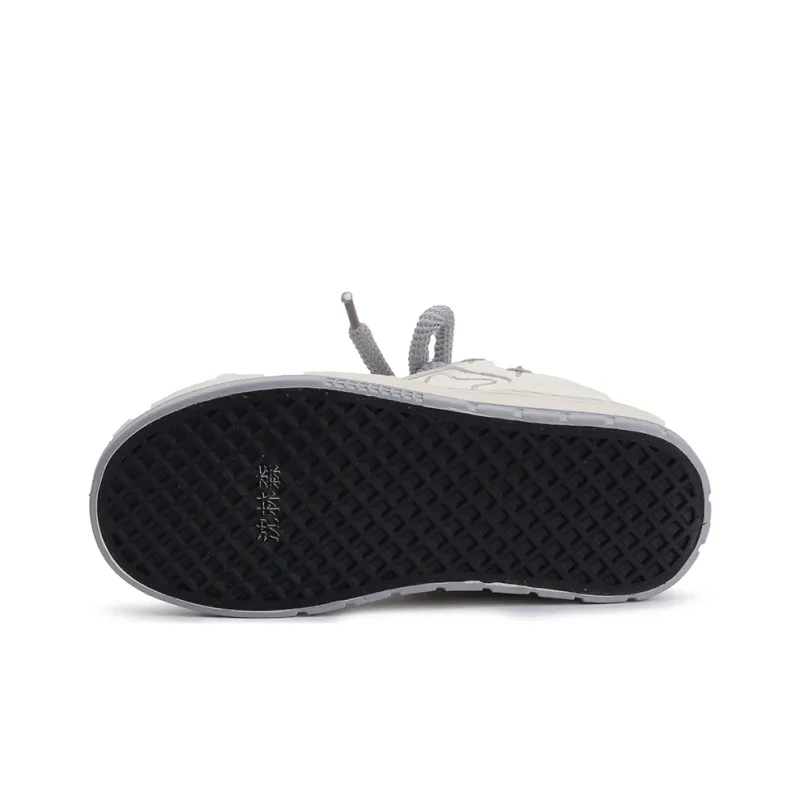 Shen Linsen Skateboard Shoes Women's Low Top White-6