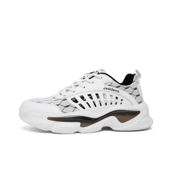 Jerden Smith Fishbone Cushioned Moisture Wicking Breathable Slip Resistant Low Top Chunky Sneakers Men's