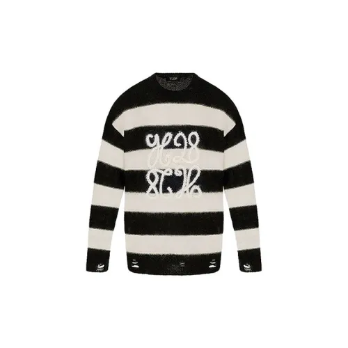 YLDP Sweaters Unisex Black/White