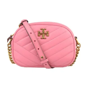 TORY BURCH Kira Lambskin Leather Camera Bags Shoulder Bag Crossbody Bag Small Size Women's Pink
