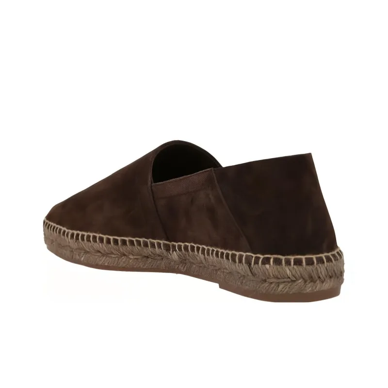 TOM FORD Barnes Square-toe Suede Espadrilles-2