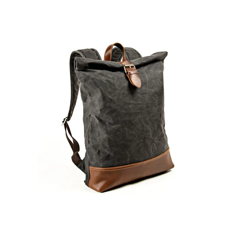 PULUWIRR Cowhide Patchwork Canvas Water Resistant Durable Wear Resistant Travel Bag Regular Unisex-1