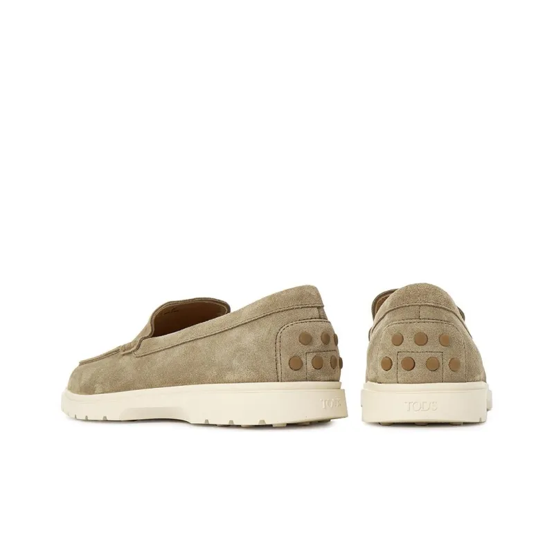 TOD'S Logo Embossed Slip On Loafers-3