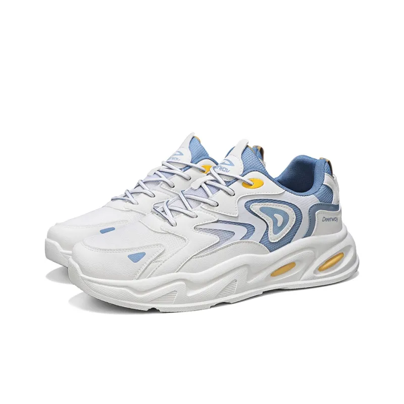 DEERWAY Cushioning Coverage Height Increasing Balance Support Low Top Platform Casual Chunky Sneakers Men's-16