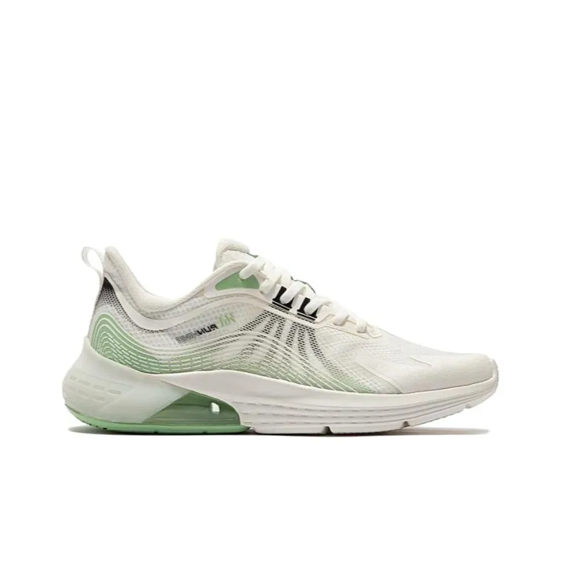 361° Anti Slip Wear Resistant Breathable Lightweight Low Top Running Shoes Men's White Green-1