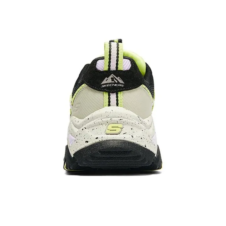 Skechers Cushioning Wear-Resistant Low-Top Outdoor Shoes Women's Black Green-2