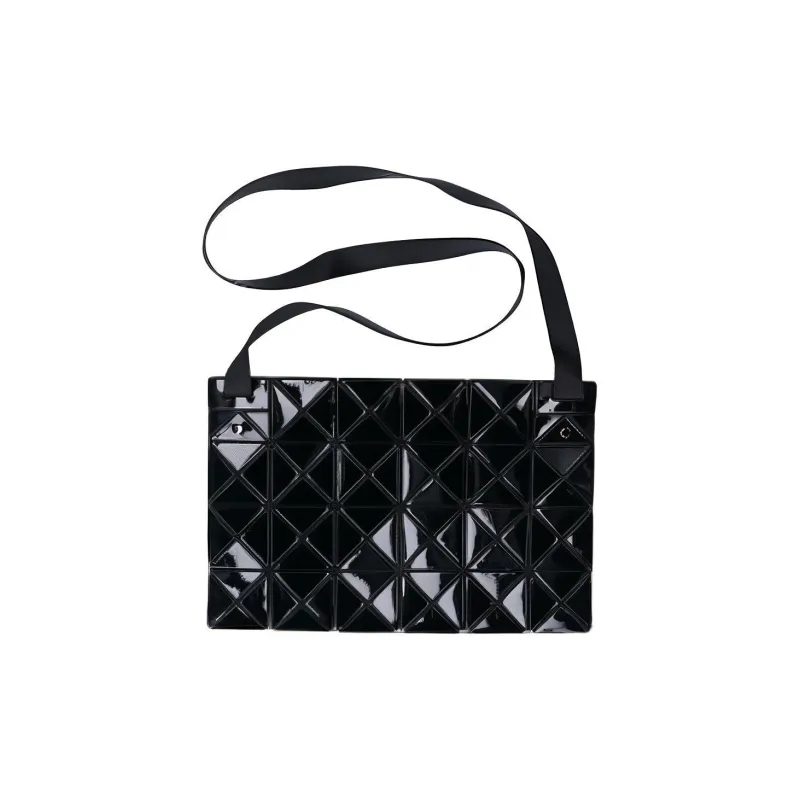 ISSEY MIYAKE PVC Laptop Bag Handbag Crossbody Bag Medium Size Women's Black-2
