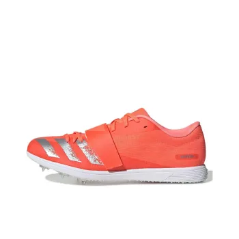 Adidas Adizero Triple Jump Cushioning Wear Resistant Low Top Running Shoes Unisex Silver Orange