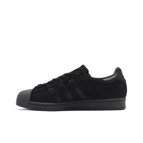 Adidas Originals Superstar Series Skateboard Shoes Men Low-Top Black Gray