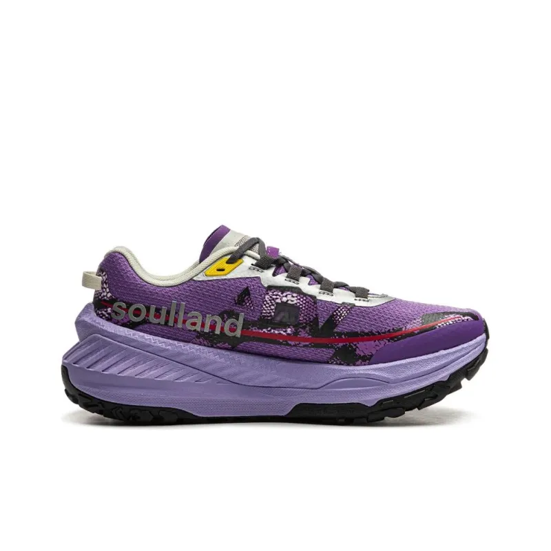 SOULLAND x LiNing Dilu Apus Technology Apus Silk Cushioned Slip-Resistant Low-Top Running Shoes Women's Fuchsia-2