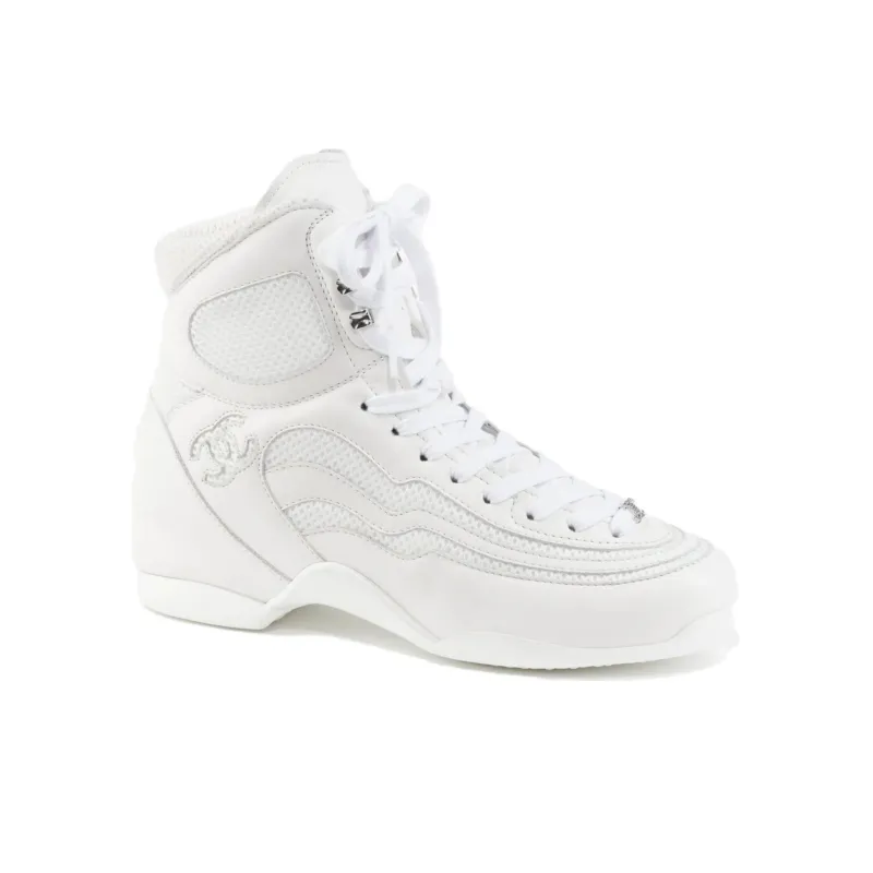 CHANEL High-Top Casual Shoes Women's White-1