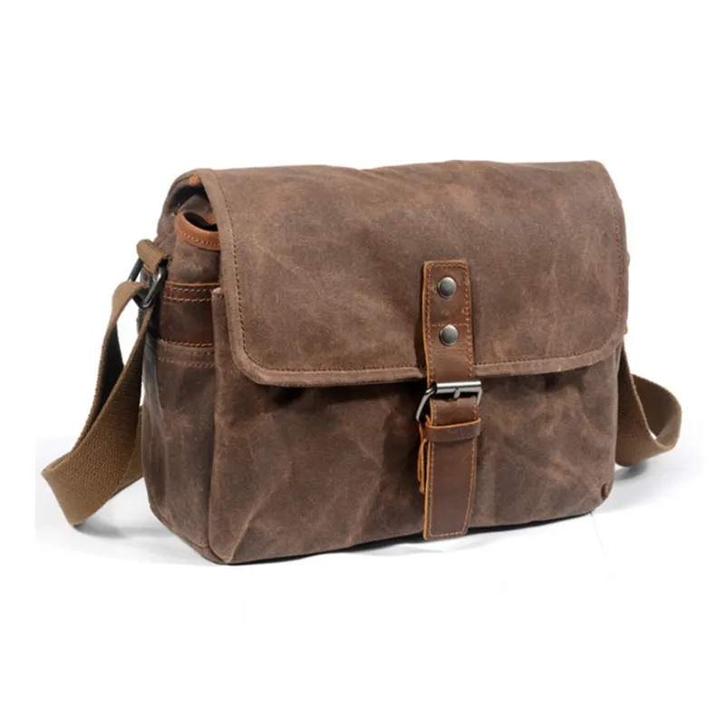 PULUWIRR Cowhide Patchwork Canvas Crossbody Bag Regular Unisex Dark Gray/Coffee/Army Green-2