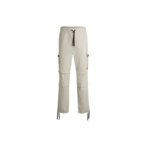 HUGO BOSS Cargo Pants Men Light Gray