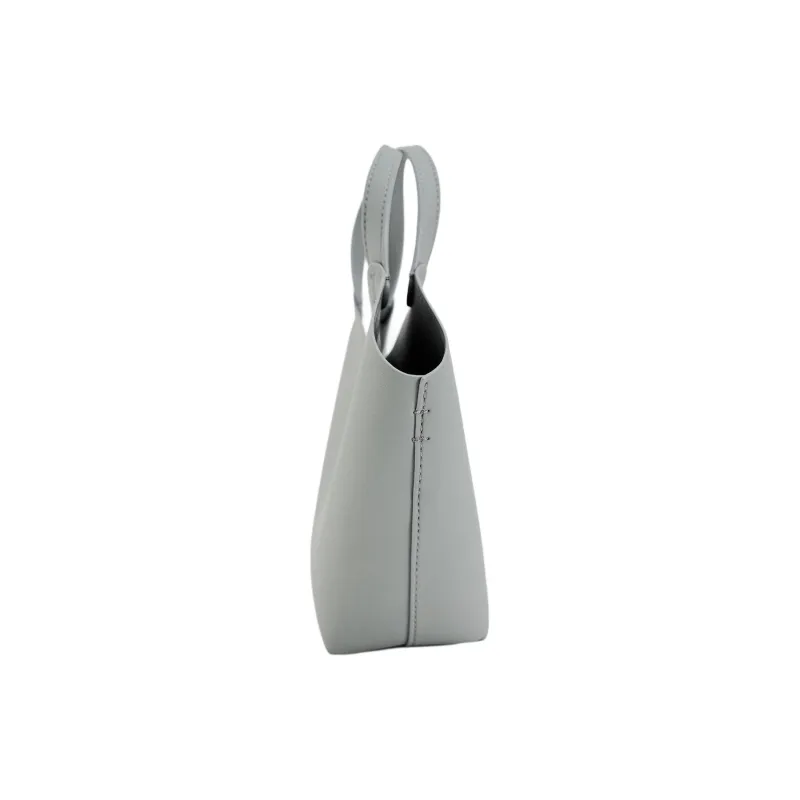 ZARA Polyurethane Tote Bag Shopping Bag Shoulder Bag Crossbody Bag Handbag Mini Women's Blue-3