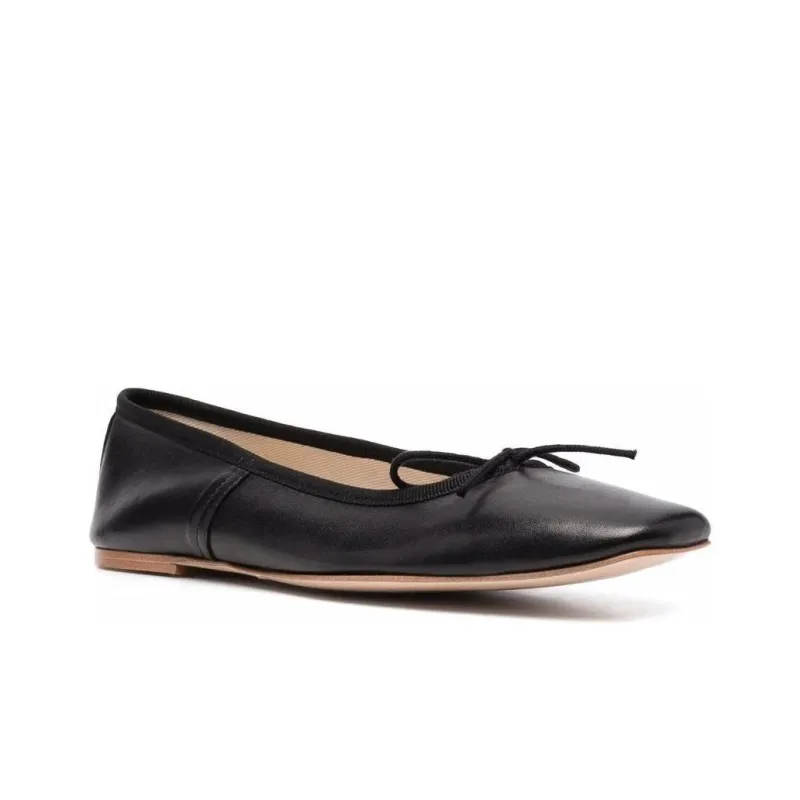 A.P.C. Leah Leather Ballerina Shoes-2