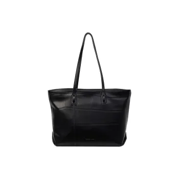 ALOENEY Tote Bag, Shopping Bag, Shoulder Bag PU Women's Black/Brown
