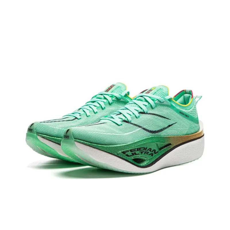 LiNing Feidian 4 Ultra Cushioning Anti-Slip Wear-Resistant Breathability Low-Top Running Shoes Unisex Green White-2