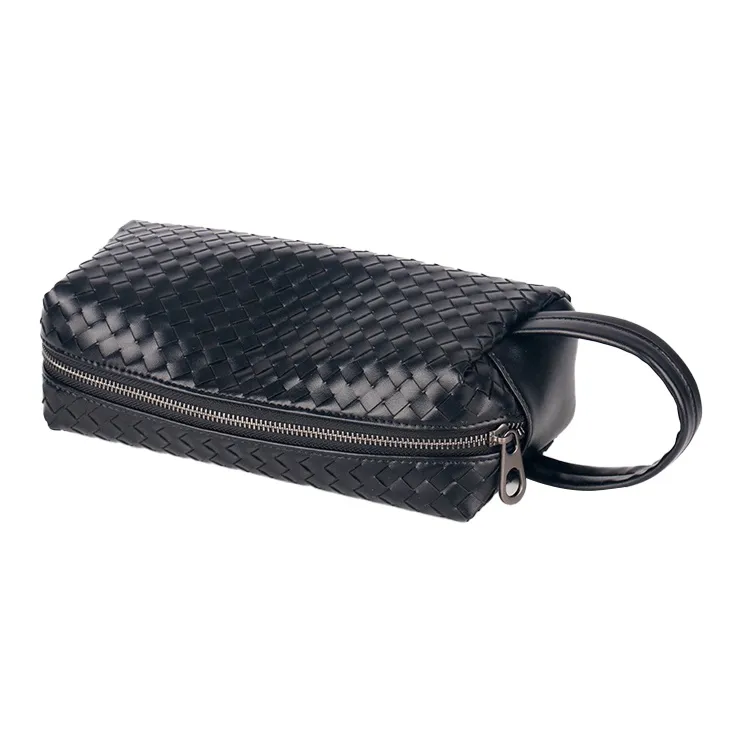 CMLZIUA Microfiber Synthetic Leather Clutch Unisex Black-3
