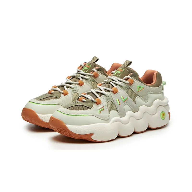 FILA Barricade Low Sneakers 'Green White Orange'-1