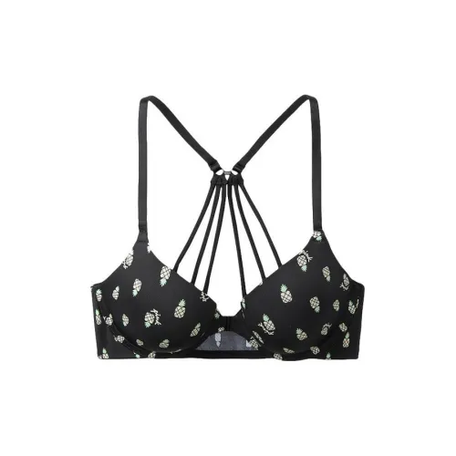 VICTORIA'S SECRET Bra Women's Black/Pineapple Print