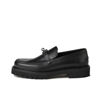 HERMES Icone Loafers Men's Black