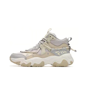 FILA FLUID 5 Cat Paw 5.0 Cushioning Wear Resistant Mid Top Casual Shoes Women's Beige