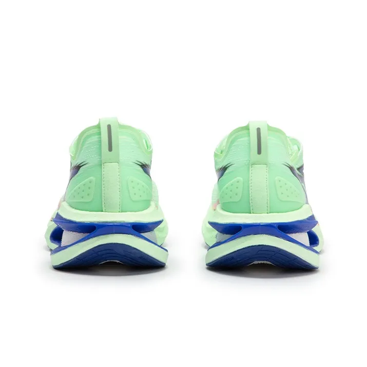 361° Cushioned Slip Resistant Abrasion Resistant Breathable Low Top Sprint Running Shoes Men's Ice Emerald Green-3