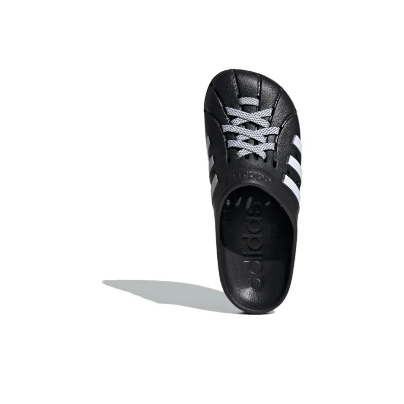 Adidas Adilette Clogs 'Black White'-4