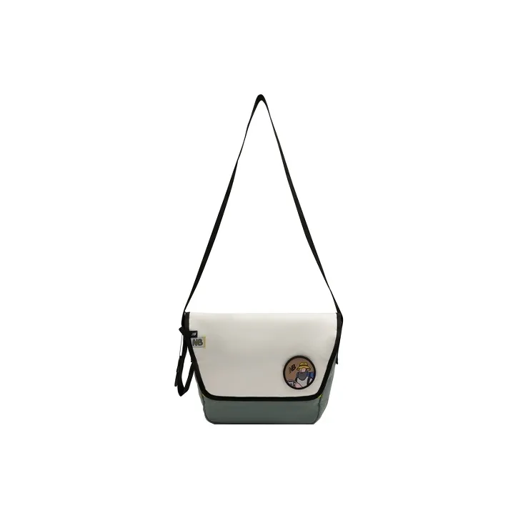 New Balance Fabric Shoulder Bag Unisex White Green-0