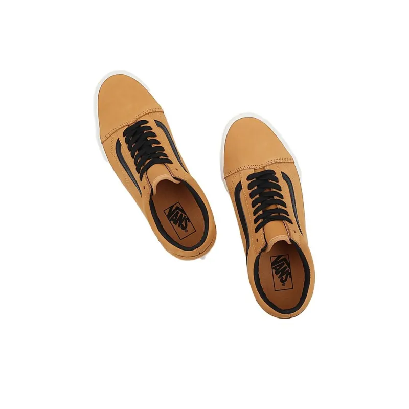 Vans Old Skool Slip-Resistant Cushioning Coverage Low-Top Skateboard Shoes Unisex Umber-3